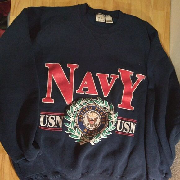 Vintage United States Navy Logo Crewneck Sweatshirt - Picture 1 of 6